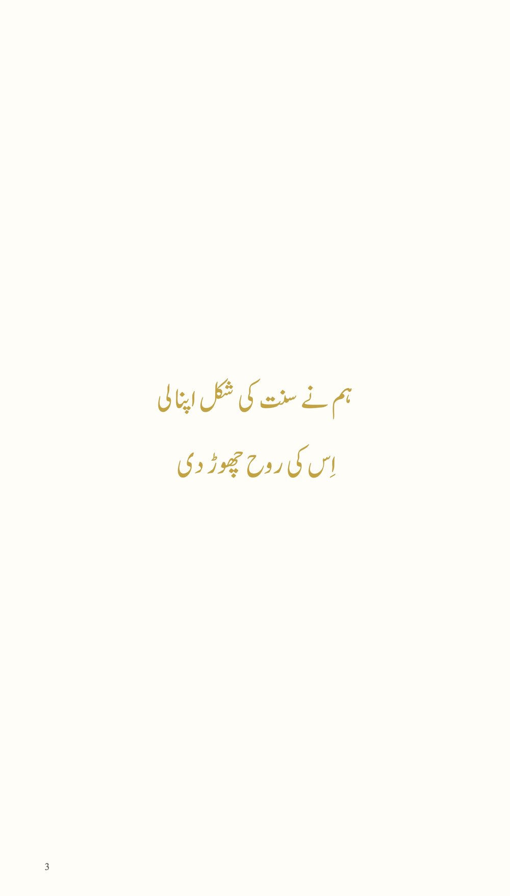 آدھی سنت، کتاب کا صفحہ